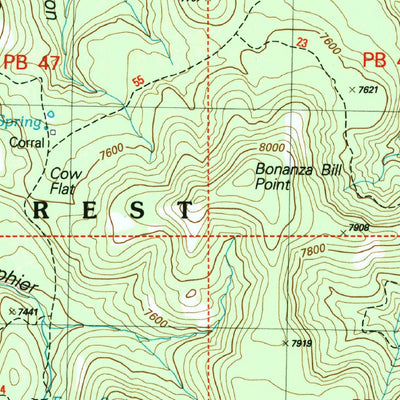 United States Geological Survey Blue, AZ-NM (2005, 24000-Scale) digital map
