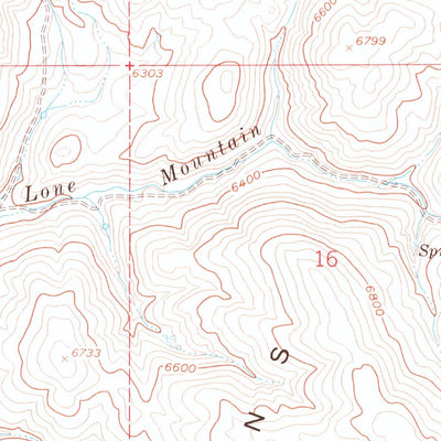 United States Geological Survey Blue Basin, NV (1958, 24000-Scale) digital map