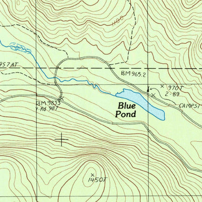 United States Geological Survey Blue Brook, ME (1986, 24000-Scale) digital map