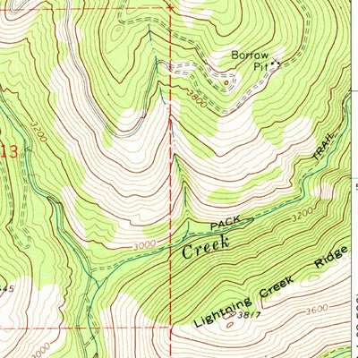 United States Geological Survey Blue Buck Mountain, WA (1969, 24000-Scale) digital map