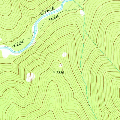 United States Geological Survey Blue Bunch Mountain, ID (1972, 24000-Scale) digital map
