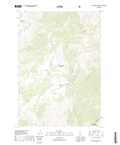 United States Geological Survey Blue Bunch Mountain, ID (2020, 24000-Scale) digital map