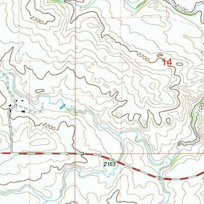 United States Geological Survey Blue Buttes SE, ND (1997, 24000-Scale) digital map