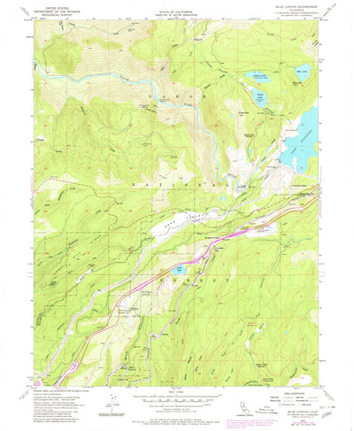 United States Geological Survey Blue Canyon, CA (1955, 24000-Scale) digital map