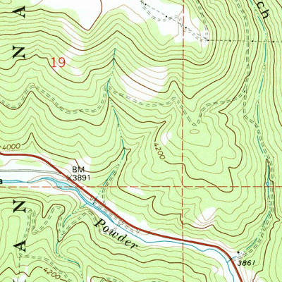 United States Geological Survey Blue Canyon, OR (1993, 24000-Scale) digital map