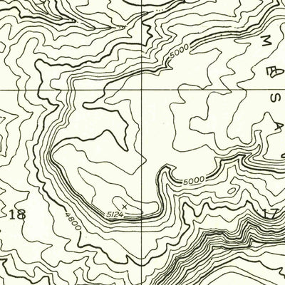 United States Geological Survey Blue Chief Mesa, UT (1954, 24000-Scale) digital map