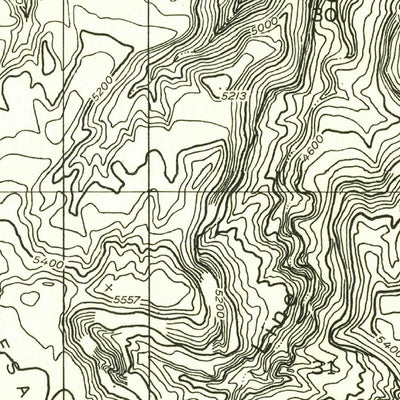 United States Geological Survey Blue Chief Mesa, UT (1954, 24000-Scale) digital map