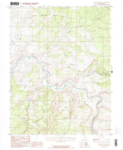 United States Geological Survey Blue Chief Mesa, UT (1985, 24000-Scale) digital map