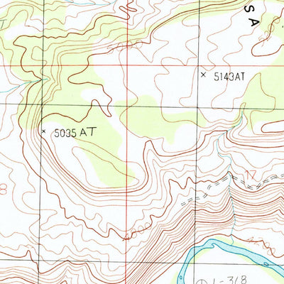 United States Geological Survey Blue Chief Mesa, UT (1985, 24000-Scale) digital map