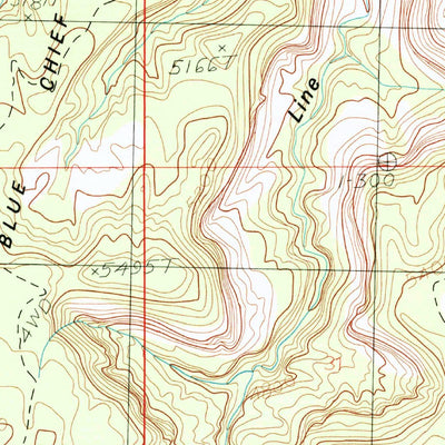 United States Geological Survey Blue Chief Mesa, UT (1985, 24000-Scale) digital map