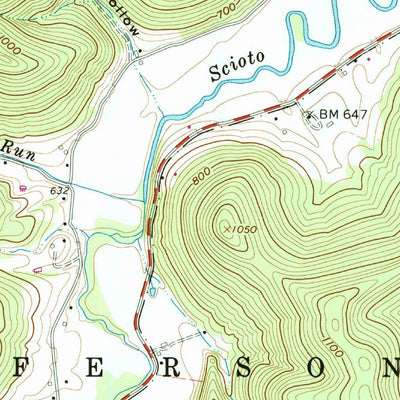 United States Geological Survey Blue Creek, OH (1961, 24000-Scale) digital map