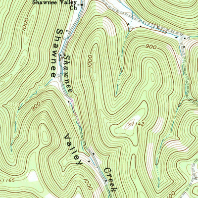 United States Geological Survey Blue Creek, OH (1961, 24000-Scale) digital map