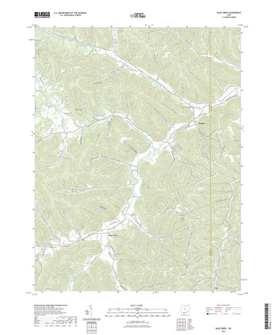 United States Geological Survey Blue Creek, OH (2023, 24000-Scale) digital map