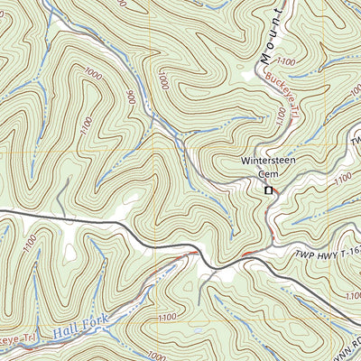 United States Geological Survey Blue Creek, OH (2023, 24000-Scale) digital map