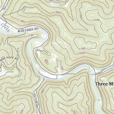 United States Geological Survey Blue Creek, WV (2023, 24000-Scale) digital map