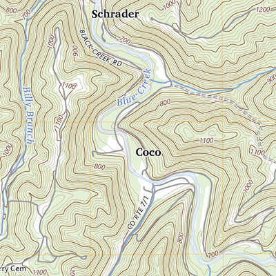 United States Geological Survey Blue Creek, WV (2023, 24000-Scale) digital map