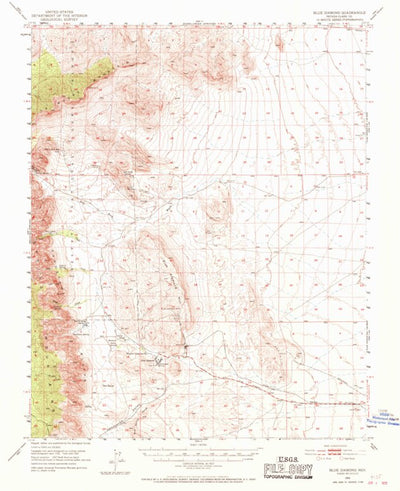United States Geological Survey Blue Diamond, NV (1952, 62500-Scale) digital map