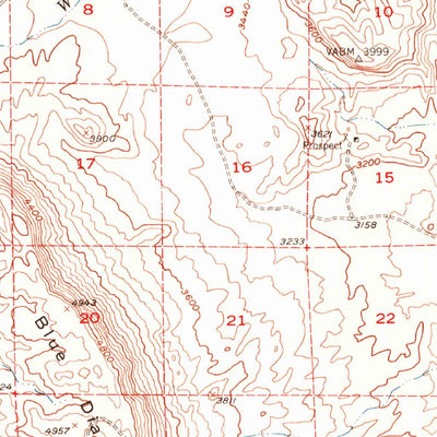 United States Geological Survey Blue Diamond, NV (1952, 62500-Scale) digital map
