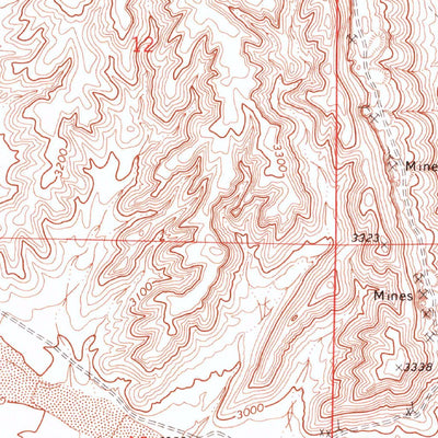 United States Geological Survey Blue Diamond SE, NV (1972, 24000-Scale) digital map
