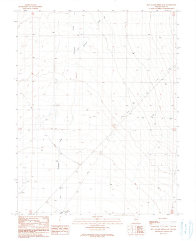 United States Geological Survey Blue Eagle Springs NE, NV (1990, 24000-Scale) digital map