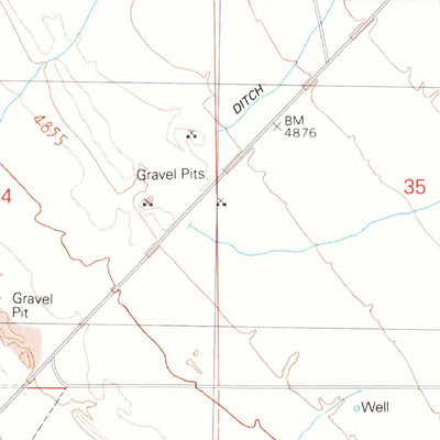 United States Geological Survey Blue Eagle Springs NE, NV (1990, 24000-Scale) digital map