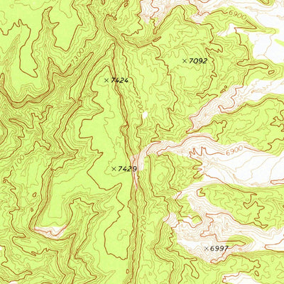 United States Geological Survey Blue Gap, AZ (1972, 24000-Scale) digital map