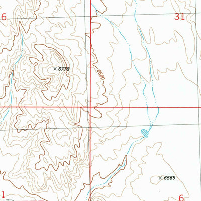 United States Geological Survey Blue Gap, WY (1982, 24000-Scale) digital map