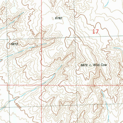 United States Geological Survey Blue Gap, WY (1982, 24000-Scale) digital map