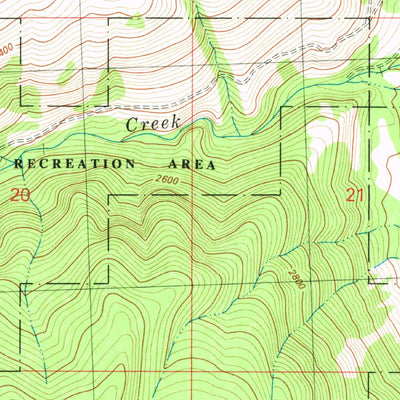 United States Geological Survey Blue Goat Mountain, WA (1980, 24000-Scale) digital map