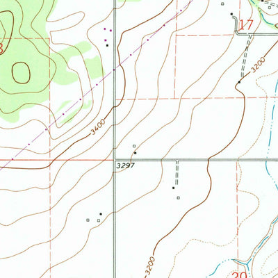United States Geological Survey Blue Grass Ridge, MT (1991, 24000-Scale) digital map