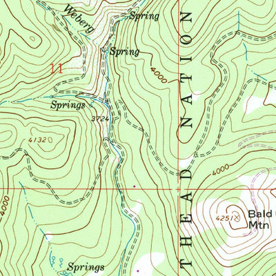 United States Geological Survey Blue Grass Ridge, MT (1991, 24000-Scale) digital map