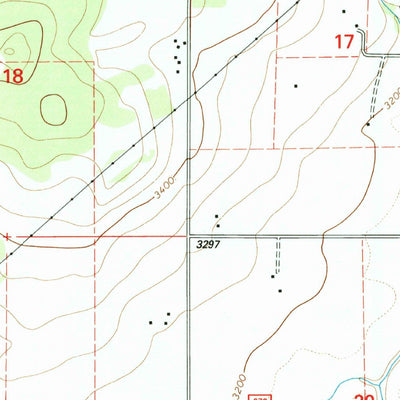 United States Geological Survey Blue Grass Ridge, MT (1994, 24000-Scale) digital map