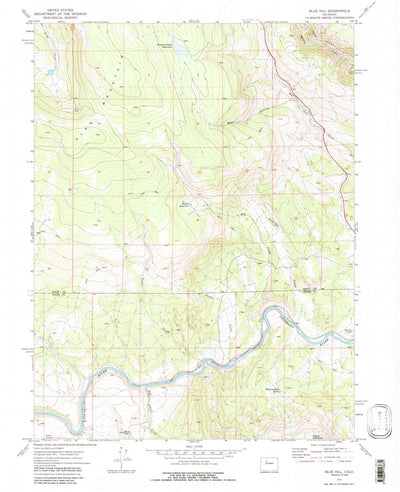 United States Geological Survey Blue Hill, CO (1972, 24000-Scale) digital map