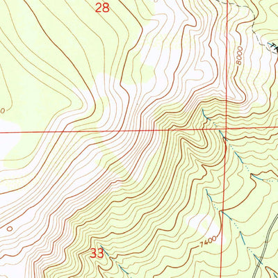 United States Geological Survey Blue Hill, CO (1972, 24000-Scale) digital map