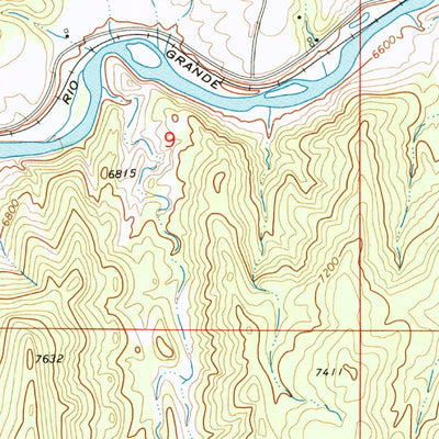 United States Geological Survey Blue Hill, CO (1972, 24000-Scale) digital map
