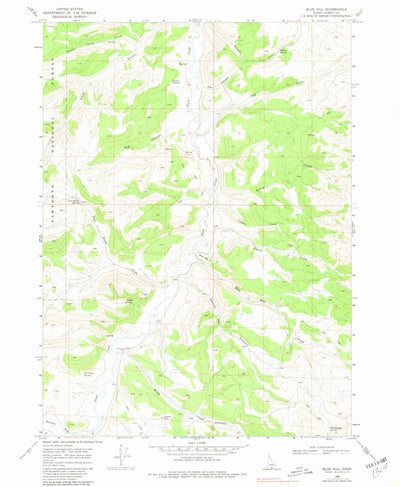 United States Geological Survey Blue Hill, ID (1968, 24000-Scale) digital map
