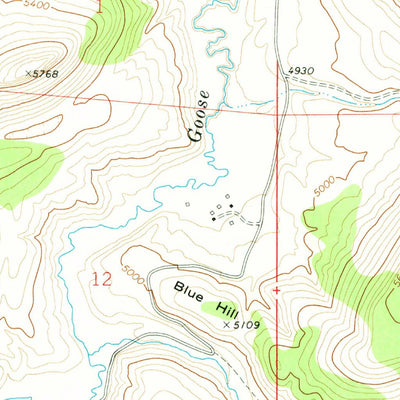 United States Geological Survey Blue Hill, ID (1968, 24000-Scale) digital map