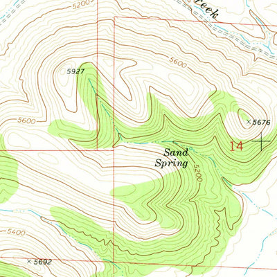 United States Geological Survey Blue Hill, ID (1968, 24000-Scale) digital map