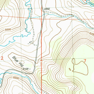 United States Geological Survey Blue Hill, ID (2001, 24000-Scale) digital map