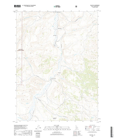 United States Geological Survey Blue Hill, ID (2020, 24000-Scale) digital map