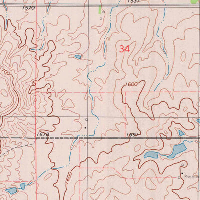 United States Geological Survey Blue Hill, KS (1978, 24000-Scale) digital map