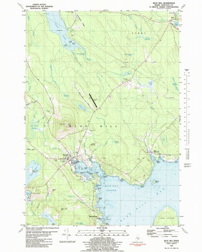 United States Geological Survey Blue Hill, ME (1981, 24000-Scale) digital map