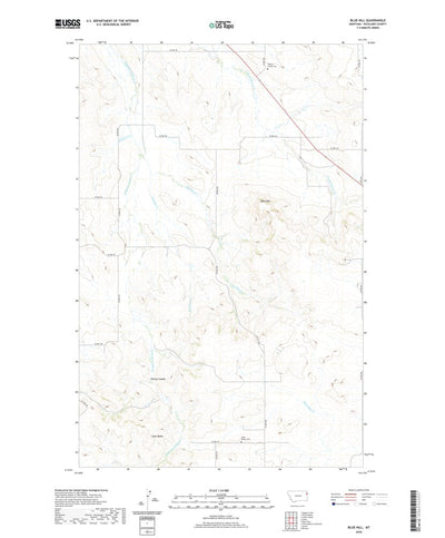 United States Geological Survey Blue Hill, MT (2020, 24000-Scale) digital map