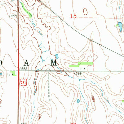 United States Geological Survey Blue Hill, NE (1969, 24000-Scale) digital map