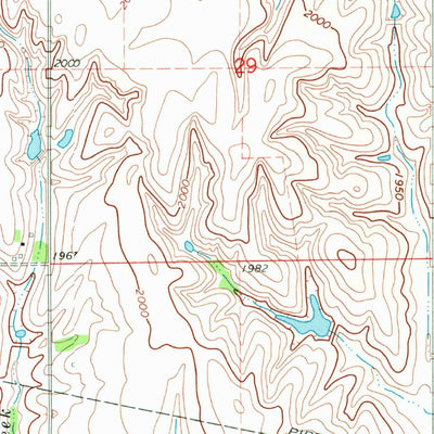 United States Geological Survey Blue Hill, NE (1969, 24000-Scale) digital map