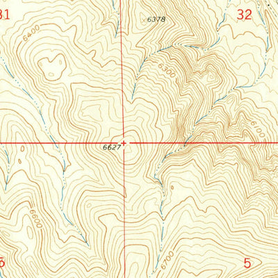 United States Geological Survey Blue Hill, WY (1960, 24000-Scale) digital map