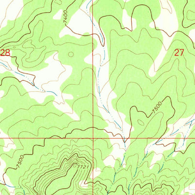 United States Geological Survey Blue Hills, NM (1967, 24000-Scale) digital map