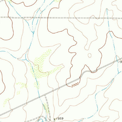 United States Geological Survey Blue Hills, TX (1970, 24000-Scale) digital map