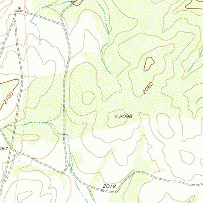 United States Geological Survey Blue Hills, TX (1970, 24000-Scale) digital map