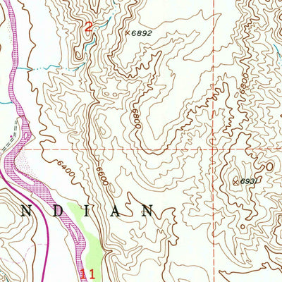 United States Geological Survey Blue Holes, WY (1952, 24000-Scale) digital map